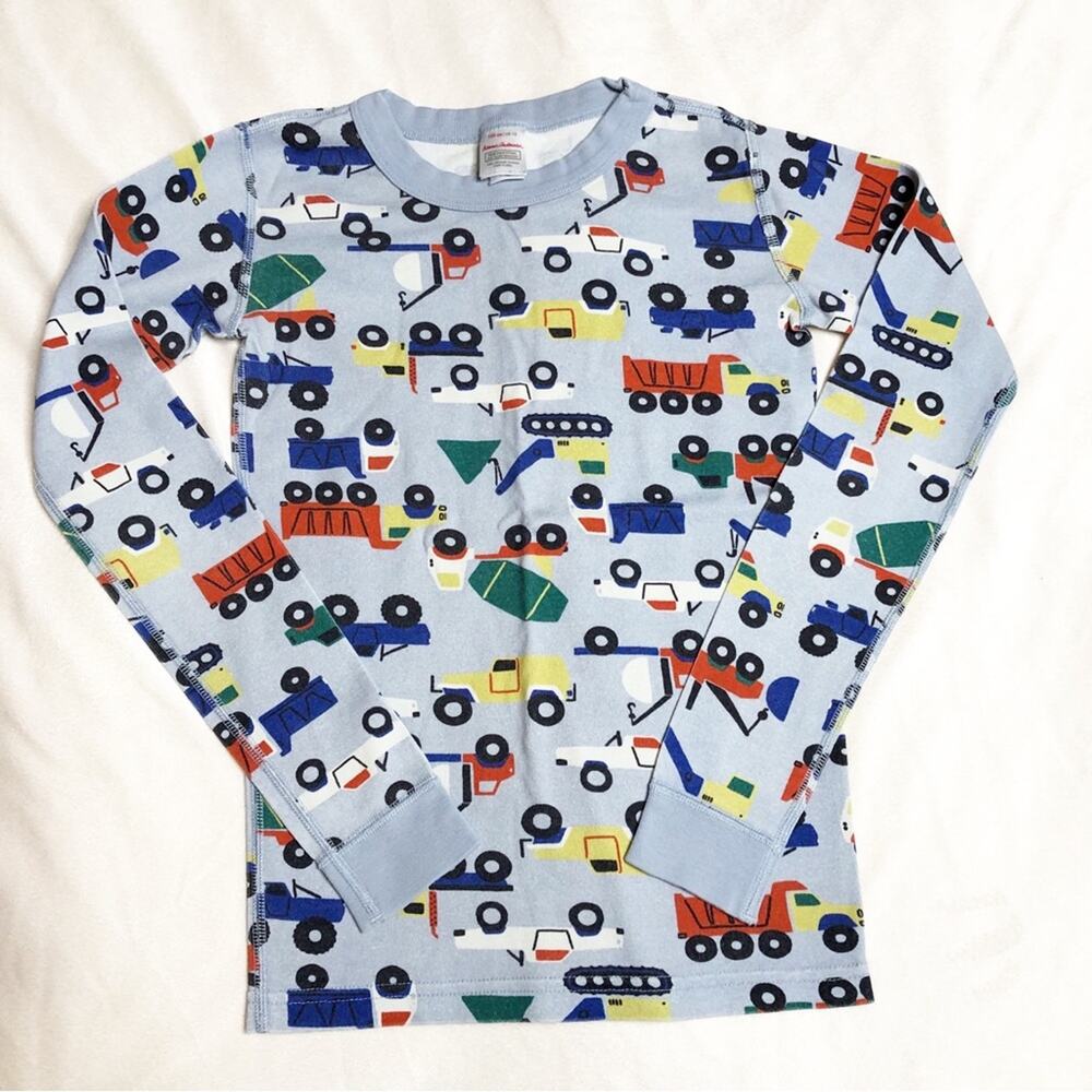 Hanna‎ Andersson blue vehicle pajama top size 150 or US 12